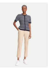 TOMMY HILFIGER - Tommy Hilfiger Kardigan WW0WW45707 Granatowy Slim Fit. Kolor: niebieski. Materiał: bawełna