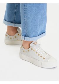 Converse Trampki Chuck Taylor All Star Heathered Glam A17597C Beżowy. Kolor: beżowy. Materiał: materiał #1