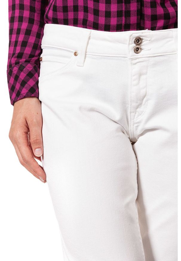 Lee - SPODNIE DAMSKIE LEE JOLIET ICE BLINK L534FR12. Wzór: aplikacja