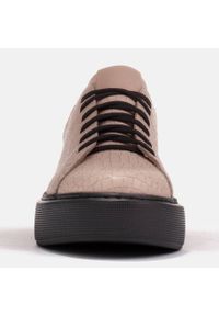 Marco Shoes Lekkie sneakersy ze skóry typu nappa beżowy. Kolor: beżowy. Materiał: skóra #8