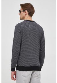 BOSS sweter z domieszką kaszmiru BOSS CASUAL męski kolor czarny lekki. Okazja: na co dzień. Kolor: czarny. Materiał: kaszmir. Długość rękawa: raglanowy rękaw. Styl: casual