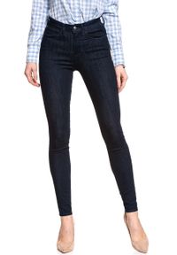 Wrangler - WRANGLER HIGH SKINNY BRUISED BLUE W27HHV32M 112128085. Okazja: do pracy, na uczelnię, na imprezę, na co dzień. Stan: podwyższony. Długość: długie. Wzór: kratka, aplikacja. Sezon: lato. Styl: klasyczny, casual, wizytowy