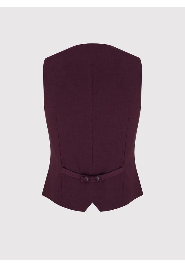 Pako Lorente - PAKO LORENTE – Gładka jednorzędowa kamizelka męska. Materiał: poliester, elastan, wiskoza. Wzór: gładki