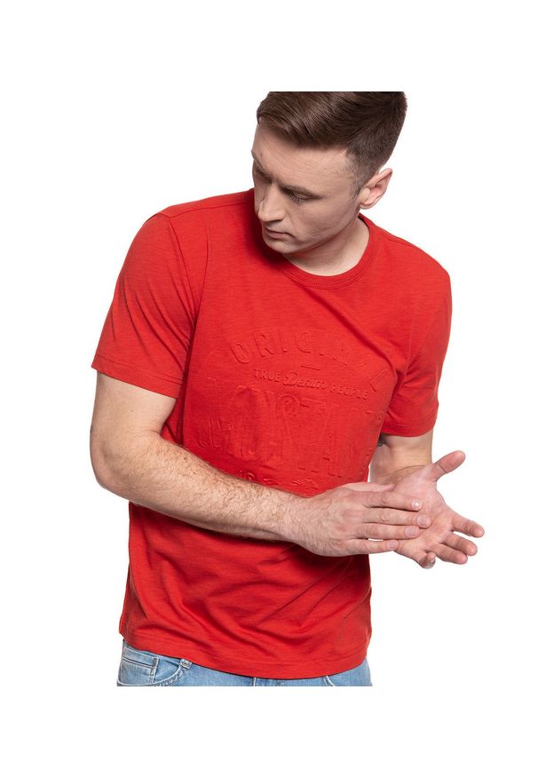 Mustang - MĘSKI T-SHIRT MUSTANG ALEX C EMBOSS 1008957 7179