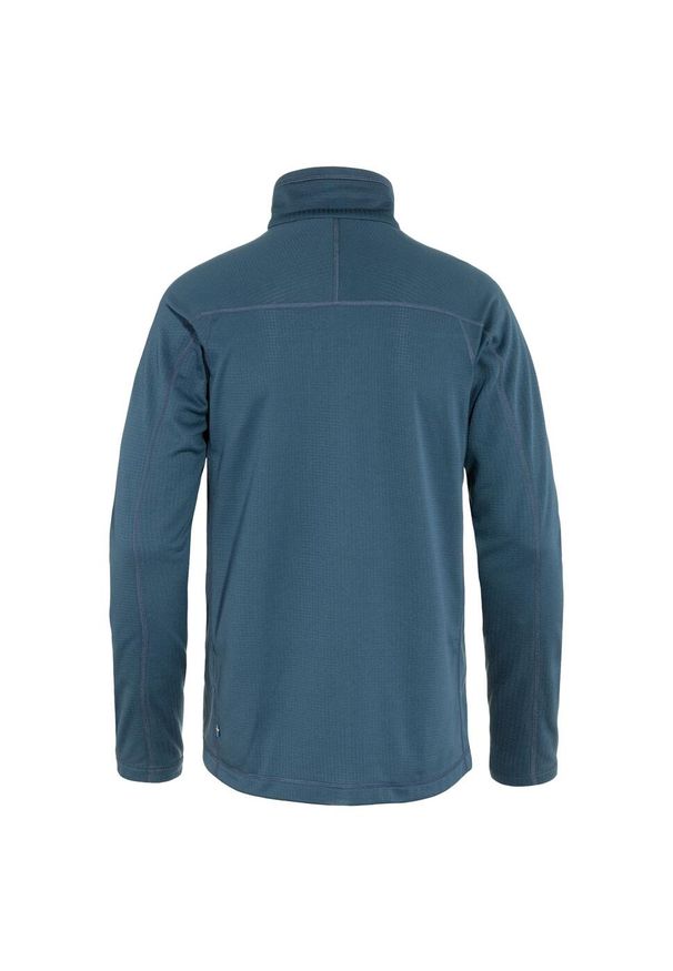 Fjällräven - Bluza turystyczna męska Fjallraven Abisko Lite Fleece Jacket polarowa. Kolor: niebieski. Materiał: polar