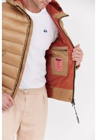 Blauer USA - BLAUER Jasnobrązowa puchowa kurtka męska Virgil z kapturem, Rozmiar XXL. Typ kołnierza: kaptur. Kolor: brązowy. Materiał: puch #3