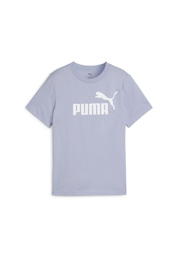 Puma - Młodzieżowa koszulka ESS z logo No. 1 PUMA Cool Weather Blue. Kolor: niebieski. Materiał: bawełna