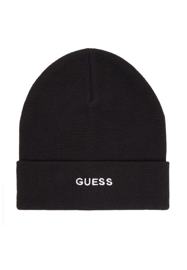Guess Czapka AM9458 VIS01 Czarny. Kolor: czarny. Materiał: materiał