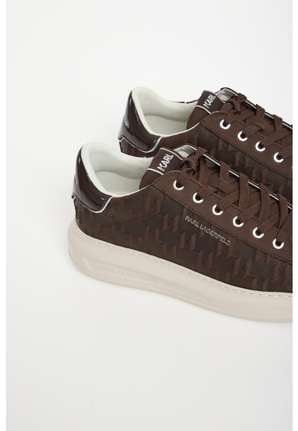 Karl Lagerfeld - Sneakersy męskie skórzane KARL LAGERFELD. Materiał: skóra