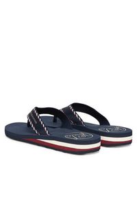 TOMMY HILFIGER - Tommy Hilfiger Japonki Webbing Beach Sandal FW0FW09038 Granatowy. Kolor: niebieski. Materiał: materiał #4