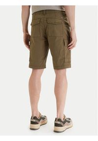 Napapijri Szorty materiałowe N-Horton NP0A4HOS Khaki Regular Fit. Kolor: brązowy. Materiał: bawełna #2