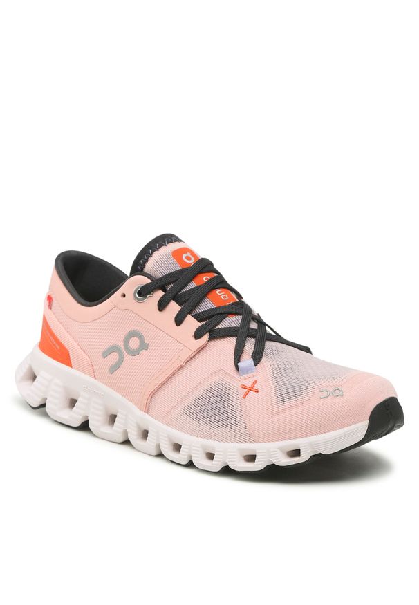 Buty On Cloud X 3 6098691 Rose/Sand. Kolor: różowy. Materiał: materiał