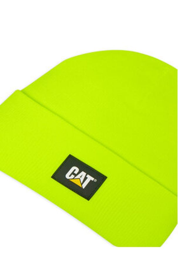 CAT Footwear Czapka Cat Label Cuff 1090026-12130 Żółty. Kolor: żółty. Materiał: syntetyk