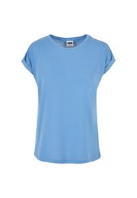 Damska koszulka off-shoulder Koszulka Urban Classics Modal. Kolor: niebieski #1