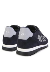 BOSS - Boss Sneakersy J29360 S Granatowy. Kolor: niebieski. Materiał: zamsz, skóra #5