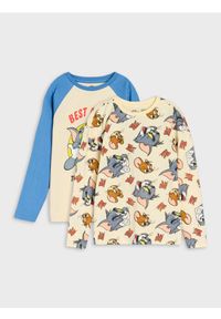 Sinsay - Koszulki z długimi rękawami 2 pack Tom and Jerry - wielobarwny. Długość rękawa: długi rękaw. Długość: długie
