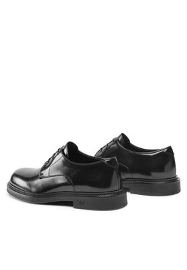 Emporio Armani Półbuty X4C653 XF740 00002 Czarny. Kolor: czarny. Materiał: skóra