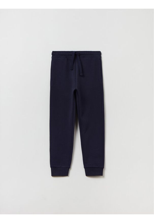 OVS Spodnie dresowe 1833889 Granatowy Regular Fit. Kolor: niebieski. Materiał: bawełna