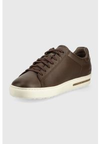 Birkenstock sneakersy skórzane Bend Low 1020279 kolor brązowy. Nosek buta: okrągły. Zapięcie: sznurówki. Kolor: brązowy. Materiał: skóra #3