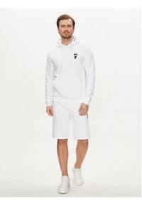 Karl Lagerfeld - KARL LAGERFELD Bluza 705031 542900 Biały Regular Fit. Typ kołnierza: dekolt w karo. Kolor: biały. Materiał: bawełna #4