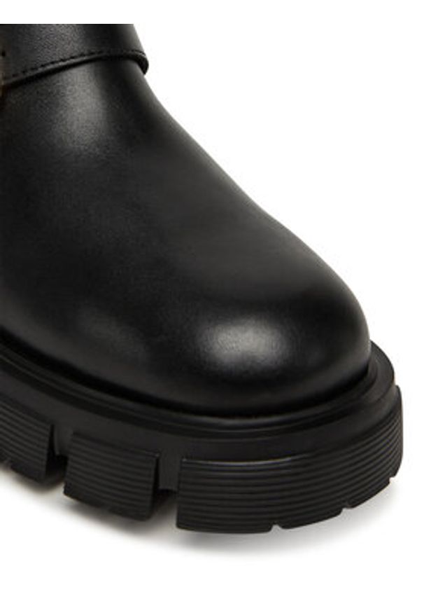 Love Moschino - LOVE MOSCHINO Sztyblety JA24105G1NIA000036 Czarny. Kolor: czarny. Materiał: skóra