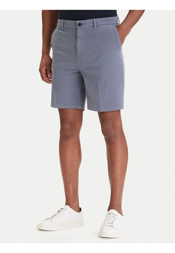 BOSS Szorty materiałowe H-Kane1 50555235 Niebieski Modern Fit. Kolor: niebieski. Materiał: bawełna