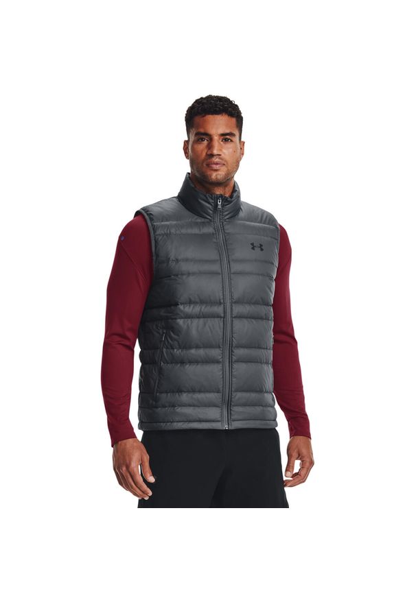 Kamizelka męskie Under Armour Ua Storm. Kolor: szary. Materiał: materiał, nylon
