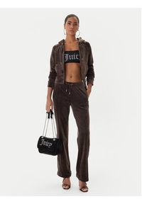 Juicy Couture Spodnie dresowe Tina JCWBJ225307 Brązowy Regular Fit. Kolor: brązowy. Materiał: syntetyk #2