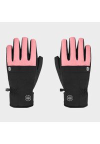 SIROKO - Rękawice snowboardowe i narciarskie unisex. Kolor: wielokolorowy, różowy, czarny. Sport: snowboard, narciarstwo