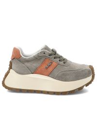 Zielone Sneakersy Filippo Obuwie Damskie Na Solidnej Podeszwie. Okazja: na co dzień. Kolor: pomarańczowy. Materiał: zamsz. Szerokość cholewki: normalna. Styl: casual #7