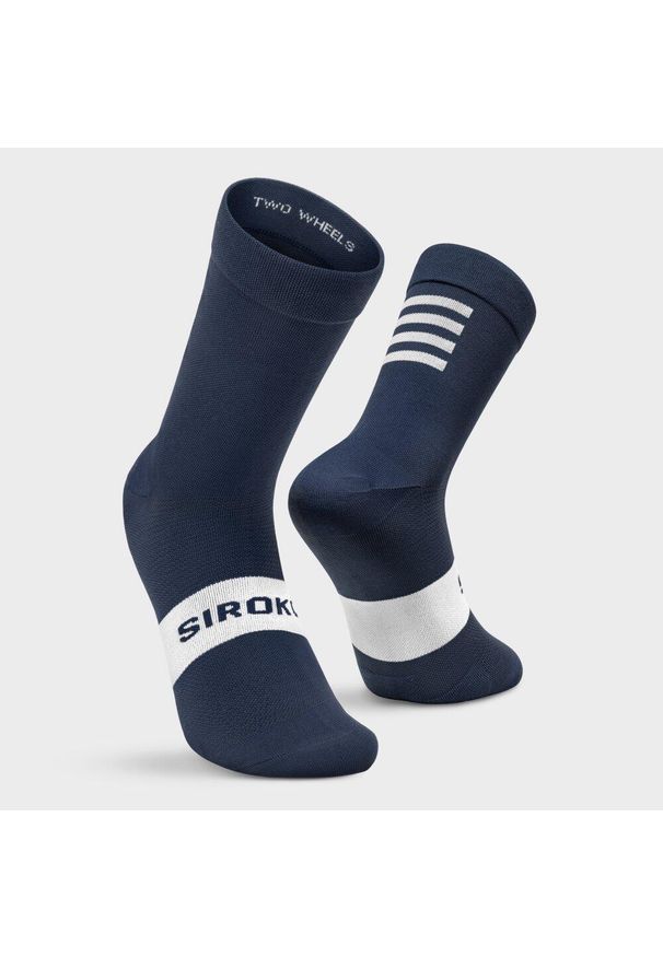 SIROKO - Mężczyzna i kobieta Kolarstwo Skarpetki rowerowe S1 Blue Ancares Siroko Navy B. Kolor: niebieski. Materiał: elastan, nylon. Sport: kolarstwo