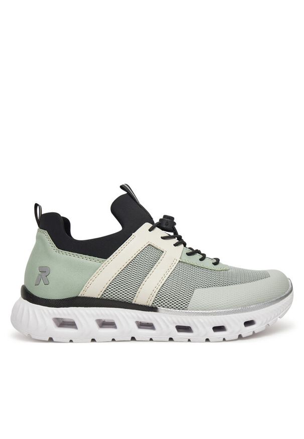 Sneakersy Rieker. Kolor: zielony