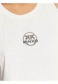 Pinko Top 100658 A0KO Biały Relaxed Fit. Kolor: biały. Materiał: bawełna