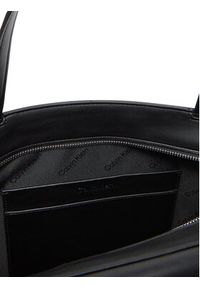 Calvin Klein Torebka Ck Re-Lock Medium Shopper LV04F3223G Czarny. Kolor: czarny. Materiał: skórzane #3