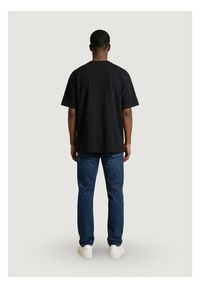 BOSS T-Shirt Tee Collar 10279542 Czarny Casual Fit. Okazja: na co dzień. Kolor: czarny. Styl: casual #3
