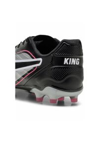 Puma - Buty piłkarskie KING Pro FG/AG PUMA Silver Black Sun Struck White Metallic Pink. Kolor: biały, wielokolorowy, różowy, czarny. Szerokość cholewki: normalna. Sport: piłka nożna