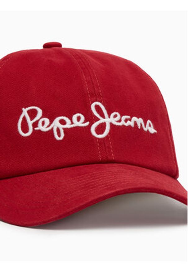 Pepe Jeans Czapka z daszkiem PM040548 Czerwony. Kolor: czerwony. Materiał: bawełna