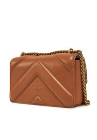 Pinko - PINKO Torebka Love One Mini Light 104550 A26Z Brązowy. Kolor: brązowy. Materiał: skórzane