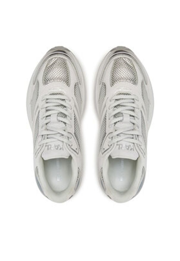 Karl Lagerfeld - KARL LAGERFELD Sneakersy Komet KL65624M Biały. Kolor: biały. Materiał: skóra