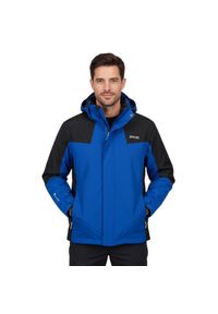 Kurtka turystyczna męska Regatta Wentwood VI 3w1 15K. Kolor: niebieski. Materiał: poliester. Sport: turystyka piesza #1
