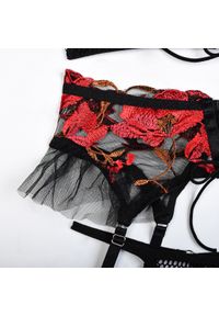 Intica - Komplet bielizny z kwiatowym haftem na wyjątkowe okazje Doohee. Kolor: wielokolorowy. Materiał: materiał. Wzór: kwiaty, haft #7