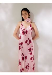 Reserved - Sukienka z wiskozy - wielobarwny. Materiał: wiskoza. Typ sukienki: proste #1