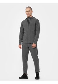 4f - Spodnie treningowe szybkoschnące męskie. Kolor: szary. Materiał: dzianina. Sport: fitness #1