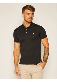 Polo Ralph Lauren Polo Ssl-Knt 710685514002 Czarny Slim Fit. Typ kołnierza: polo. Kolor: czarny. Materiał: bawełna #1