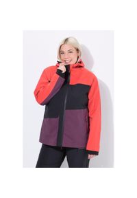 ULLA POPKEN - Damskie Kurtka przeciwdeszczowa HYPRAR wodoodporna dwukierunkowy zamek. Kolekcja: plus size. Kolor: czerwony. Materiał: materiał, poliester, elastan. Sport: turystyka piesza #1