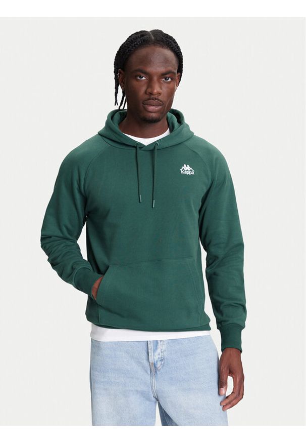 Kappa Bluza Authentic 321W7GW Zielony Regular Fit. Kolor: zielony. Materiał: bawełna