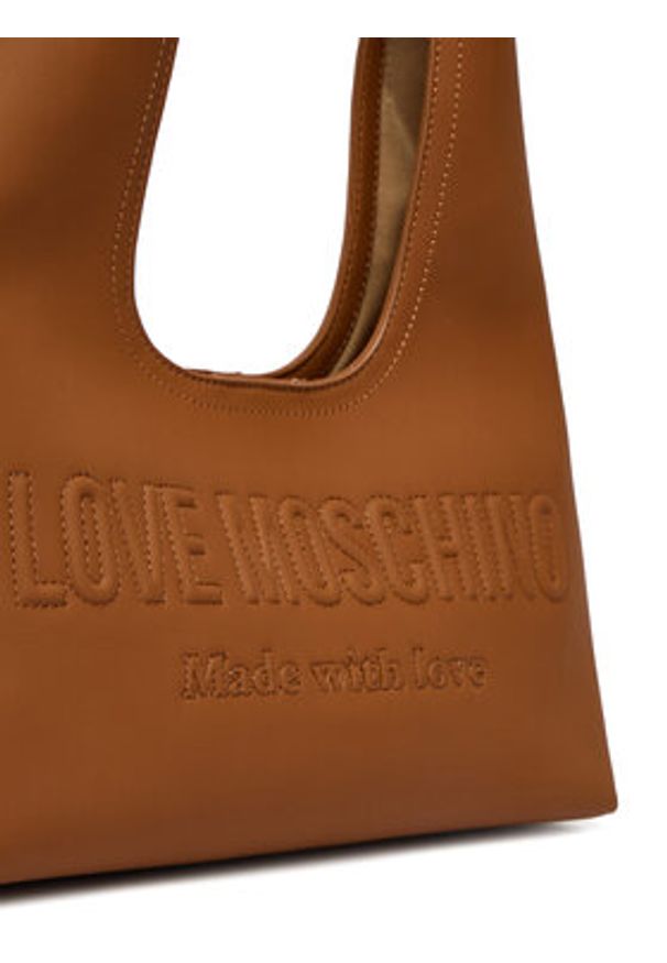 Love Moschino - LOVE MOSCHINO Torebka JC4047PP0OLE0200 Brązowy. Kolor: brązowy. Materiał: skórzane