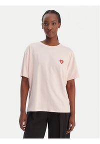 Hugo - HUGO T-Shirt 50556981 Różowy jasny Regular Fit. Kolor: różowy. Materiał: syntetyk #1