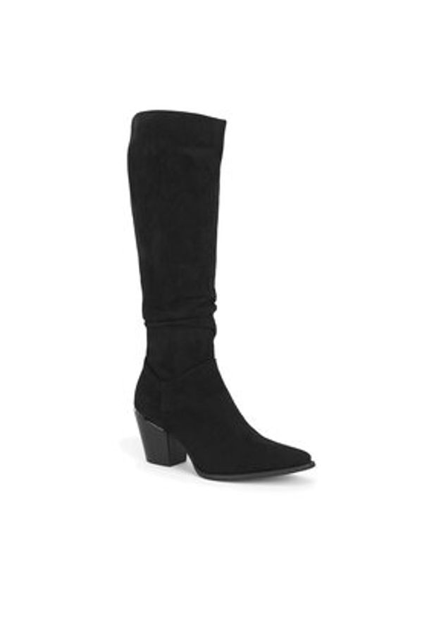 DeeZee Kozaki WS22367-02 Czarny. Kolor: czarny. Materiał: materiał