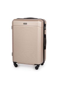 Solier - Walizka podróżna twarda średnia 24'' STL945 szampan. Materiał: materiał